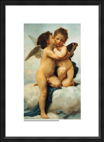 Framed Framed The First Kiss, 1873 - William Adolphe Bouguereau