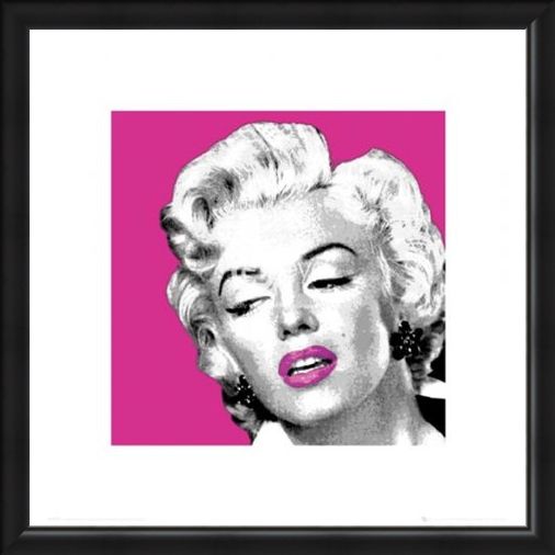 Framed Framed Pink Lipped - Marilyn Monroe