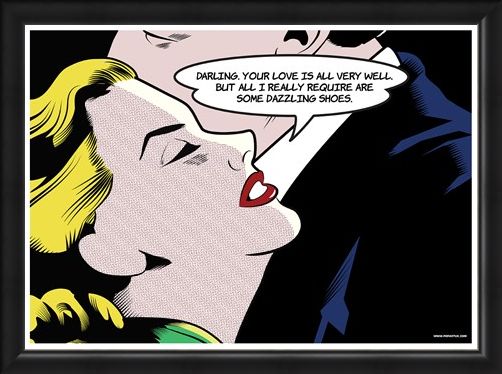 Framed Framed Some Dazzling Shoes - Pop Art
