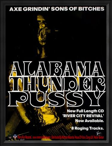 Framed Framed Alabama Thunderpussy - Frank Kozik