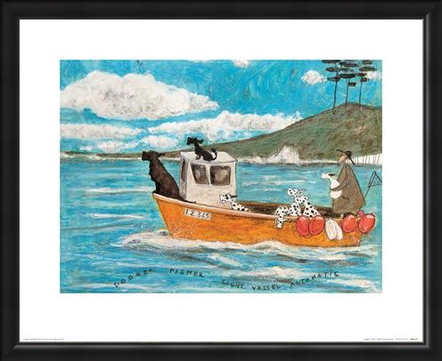 Framed Framed Dogger, Fisher, Light Vessel Automatic - Sam Toft