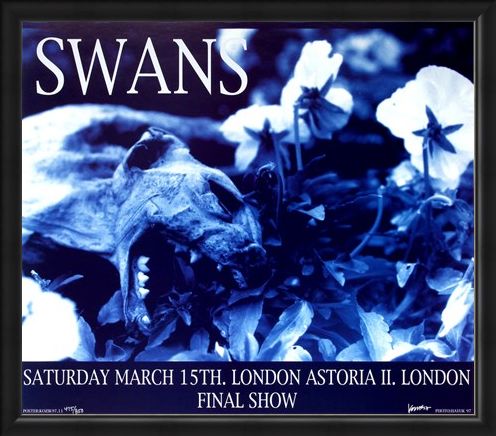 Framed Framed Swans at London Astoria II - Frank Kozik
