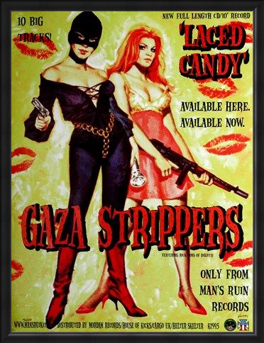 Framed Framed Gaza Strippers - Frank Kozik