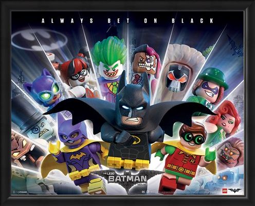 Framed Framed Always Bet On Black - Lego Batman