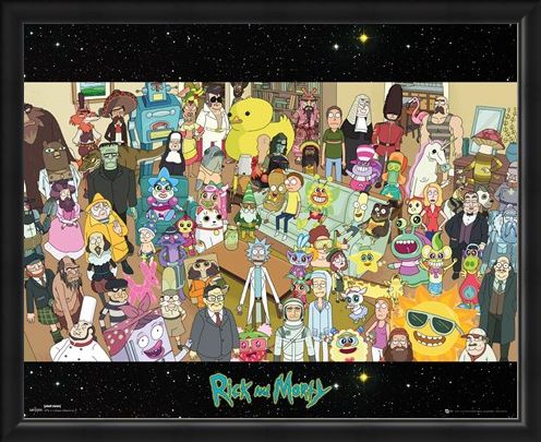 Framed Framed Cast - Rick and Morty