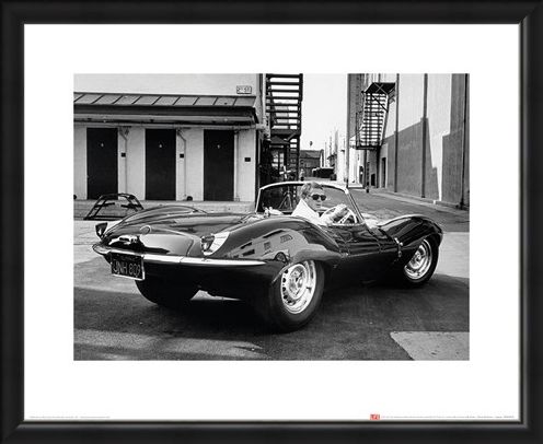 Framed Framed Steve McQueen - Jaguar - Time Life