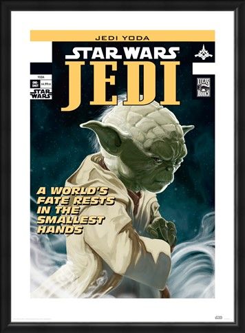 Framed Framed Yoda - World's Fate - Star Wars