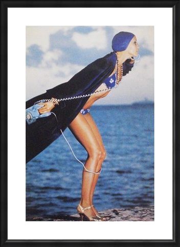 Framed Framed Jerry Hall, Jamaica May 1975 - Norman Parkinson