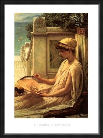 Framed Framed On the Terrace - Edward Poynter