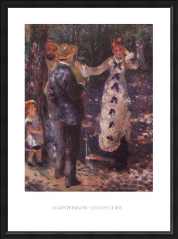 Framed Framed The Balançoire (The Swing) - Auguste Renoir