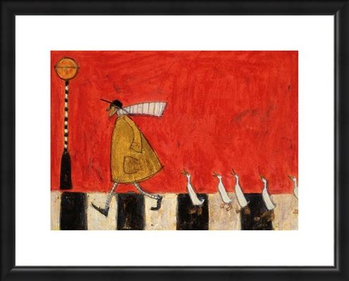 Framed Framed Crossing with Ducks - Sam Toft