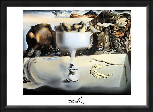 Framed Framed Apparition of a Face and Fruitdish, 1938 - Salvador Dali