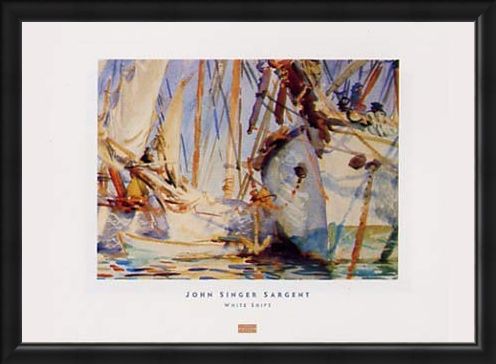Framed Framed White Ships - John Singer Sargent