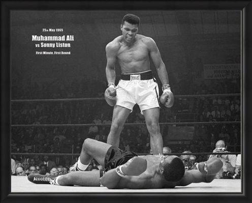 Framed Framed History in the Making - Muhammad Ali Vs Sonny Liston