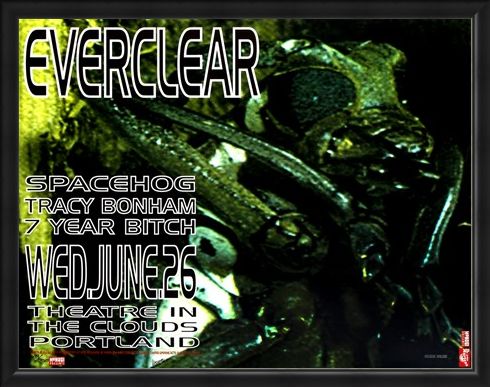 Framed Framed Frank Kozik Everclear Live at Theatre in the Clouds Limited Edition Print -
