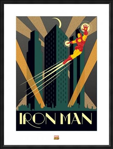 Framed Framed Iron Man - Marvel Deco