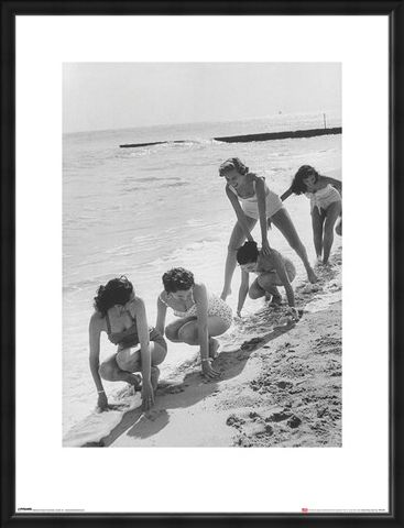 Framed Framed Models Playing Leap Frog - Time Life