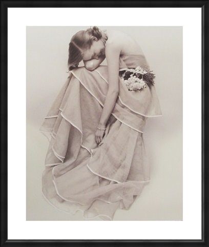 Framed Framed Tiered Evening Dress, March 1951 - Norman Parkinson
