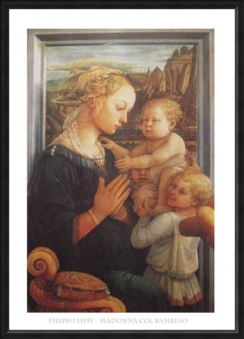 Framed Framed Madonna with Child - Filippo Lippi