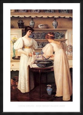 Framed Framed Home Bright Hearth Light - Louise Jopling
