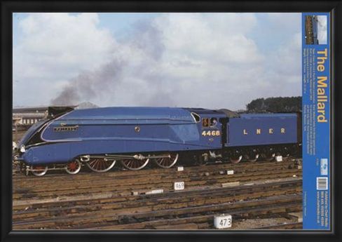 Framed Framed Steaming Ahead Of The Competition - Mallard Train