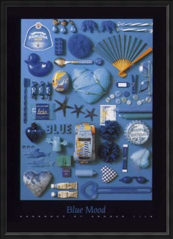 Framed Framed Blue Mood - Andrea Tilk