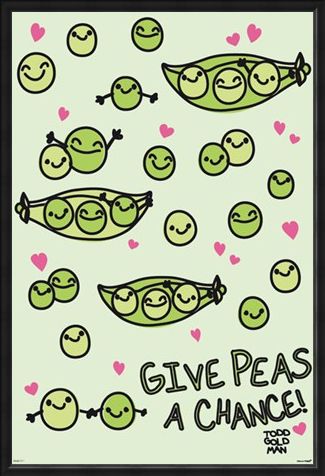 Framed Framed Give Peas A Chance - David & Goliath