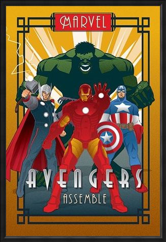 Framed Framed Avengers Assemble - Marvel Deco