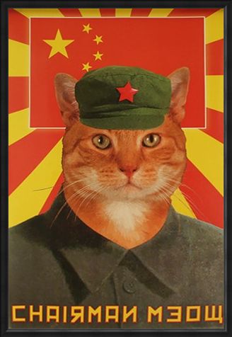 Framed Framed Chairman Meow - Calling All Meowists