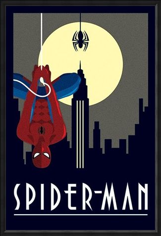 Framed Framed Spider-Man - Marvel Deco