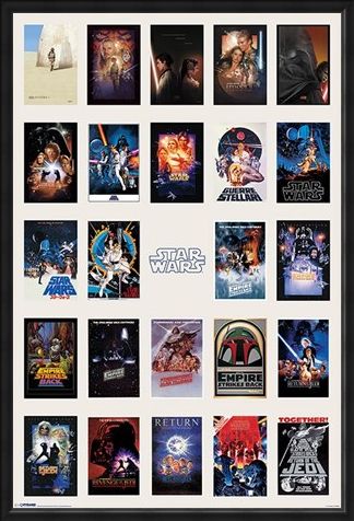 Framed Framed Star Wars Collage - May the Force be with you