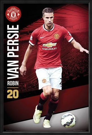 Framed Framed Robin Van Persie - Manchester United Football Club