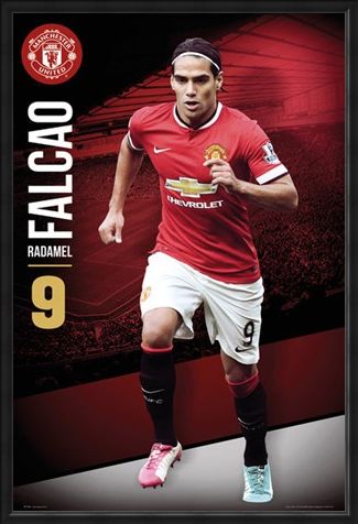 Framed Framed Radamel Falcao - Manchester United Football Club