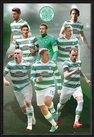 Framed Framed Star Players - Celtic Football Club 2014/15