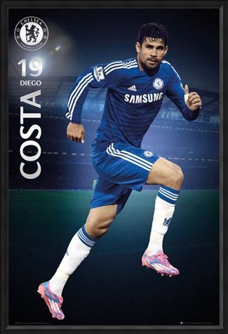 Framed Framed Diego Costa - Chelsea Football Club