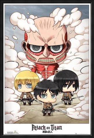 Framed Framed Chibi Group - Attack On Titan