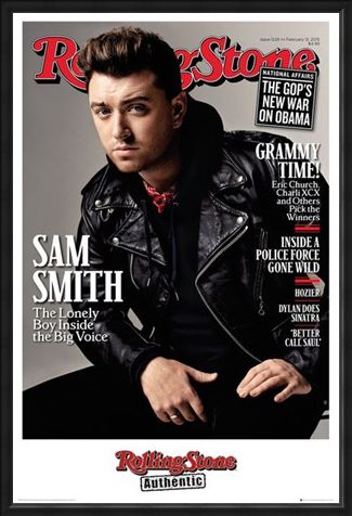 Framed Framed Rolling Stone Magazine - Sam Smith