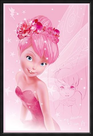 Framed Framed Tink In Pink - Disney's Tinkerbell