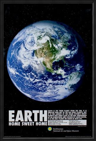 Framed Framed Home Sweet Home - Planet Earth