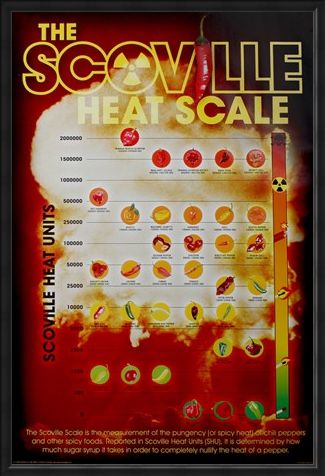 Framed Framed How Hot Can You Handle It? - The Scoville Heat Scale