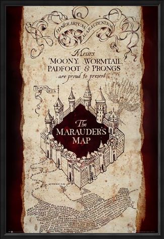 Framed Framed Messrs. Moony, Wormtail, Padfoot & Prongs - Harry Potter