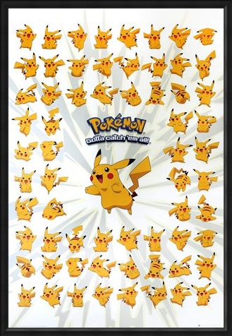 Framed Framed The Pokemon With A Punch - Pokemon - Pikachu