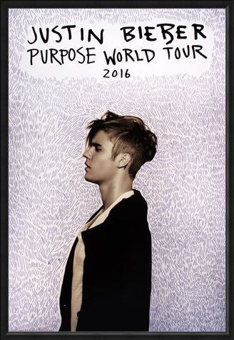 Framed Framed Purpose Tour Poster - Justin Bieber