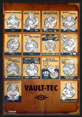 Framed Framed 'Revolutionizing Safety For An Uncertain Future' - Fallout 4 Vault Tec Compilation
