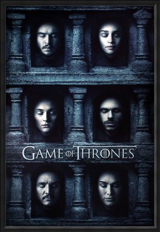 Framed Framed Hall Of Faces - Game Of Thrones
