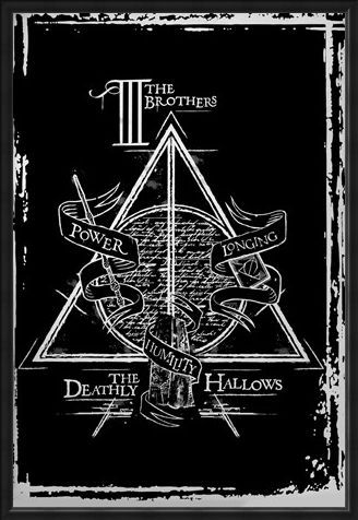Framed Framed Deathly Hallows Graphic - Harry Potter
