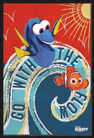 Framed Framed Go With The Flow - Finding Dory