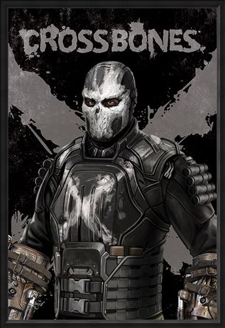 Framed Framed Crossbones - Captain America Civil War