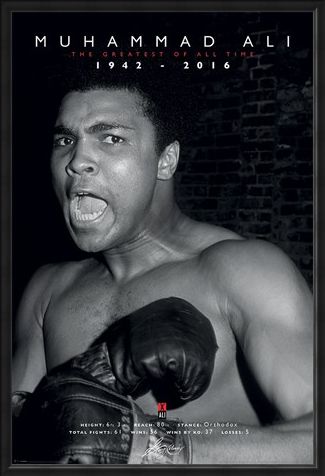 Framed Framed The Greatest Of All Time - Muhammad Ali