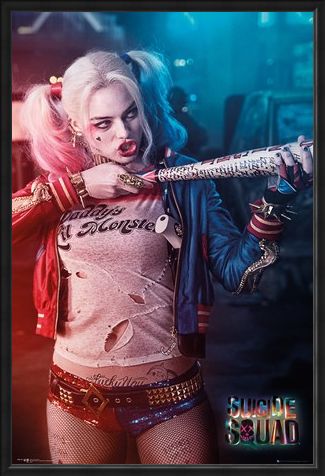 Framed Framed Harley Quinn - Baseball Gun - Suicide Squad